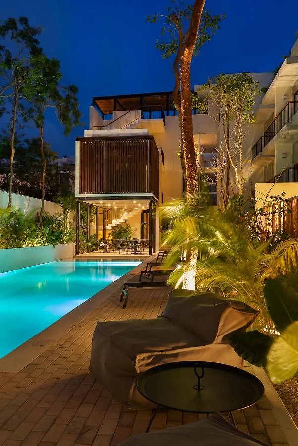 Private Pool And Rooftop For 3 Tulum 3*,